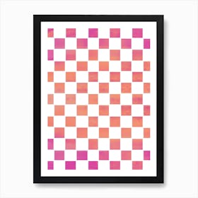 Checkered Pattern Art Print