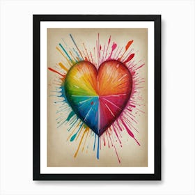 Heart Of Color Art Print