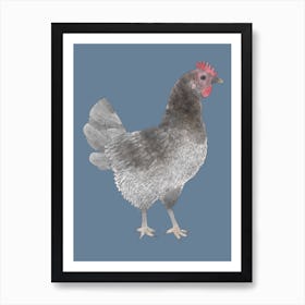 Miss Hen Chicken Art Print