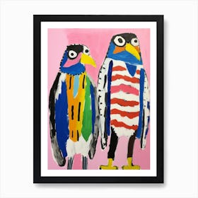 Colourful Kids Animal Art Hawk Art Print