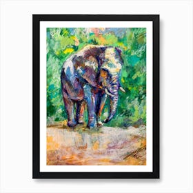 Elephant In The Wild Art Print