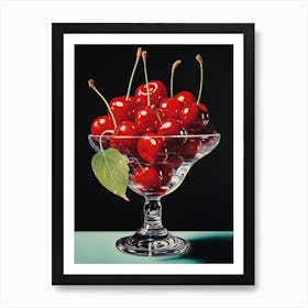 Vintage Cherries Advertisement Style 3 Art Print