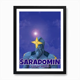 Saradomin, RS, RS3, OSRS, Runescape, Video Game, Art, Wall Print Art Print