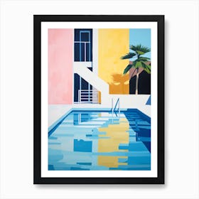 Matisse Inspired Swimming Pool Poster Art Print