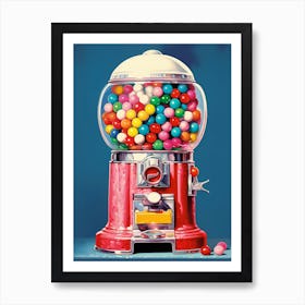 Gumball Machine Vintage Photography Style 3 Art Print