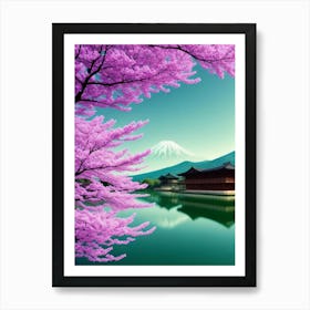 Pink Cherry Blossoms In Spring Art Print