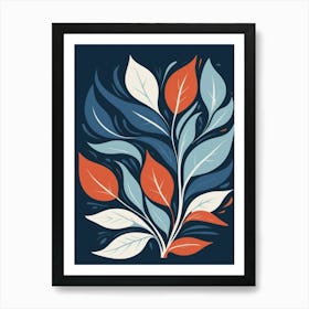 botanical garden leaf plant print 1 Art Print