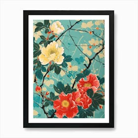 Hokusai Great Japan Botanical Japanese 15 Art Print