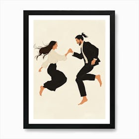 Pulp Fiction. Man And A Woman Dancing Art Print