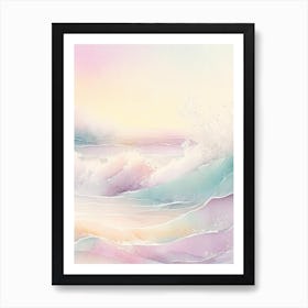 Waves Waterscape Gouache 1 Art Print