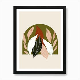 Abstract Leaves 49 Art Print