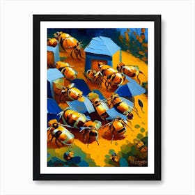 Colony Of Bees 1 Painting Art Print