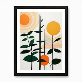 'Sunrise' Abstract 6 Art Print
