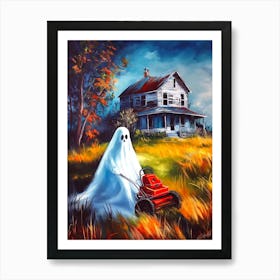 Ghost In The Lawn Art Print