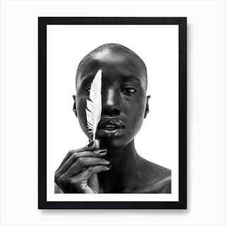 White Feather Art Print
