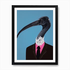 Ibis In Suit  Art Print