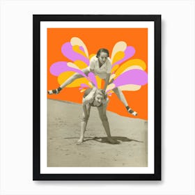 Beach Play Art Print