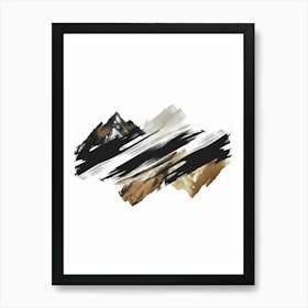 Abstract Brushstrokes 19 Art Print