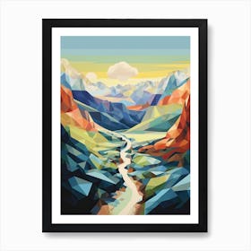 Grand Canyon   Geometric Vector Illustration 0 Art Print