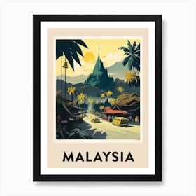 Malaysia Vintage Travel Poster Art Print