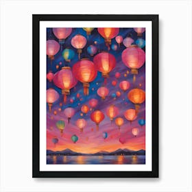 Chinese Lanterns Poster