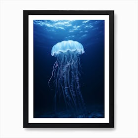 Irukandji Jellyfish Ocean Realistic 4 Art Print