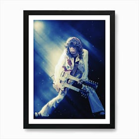 Superstars Of Jimmy Page In Live Art Print