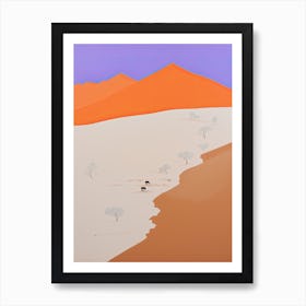 Dasht E Kavir (Great Salt Desert)   Iran, Contemporary Abstract Illustration 3 Art Print