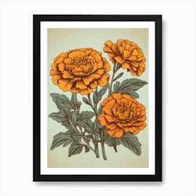 Carnations 6 Art Print