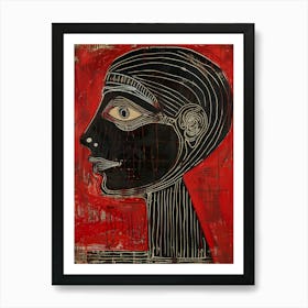 Head Of A Woman 2 Art Print