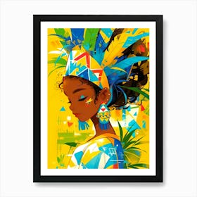 Latin American Girl Art Print