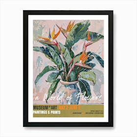 A World Of Flowers, Van Gogh Exhibition Bird Of Paradise 2 Art Print