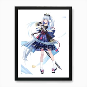 Kamisato Ayaka Genshin Impact Art Print