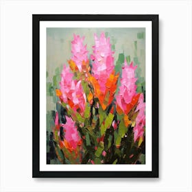 Cactus Painting Notocactus 1 Art Print