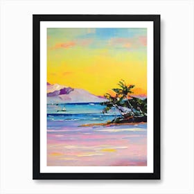 Cane Garden Bay, British Virgin Islands Bright Abstract Art Print