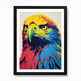 Andy Warhol Style Bird Golden Eagle Art Print