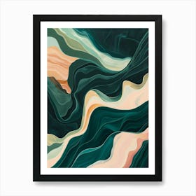 Abstract Wave Painting 1 Art Print