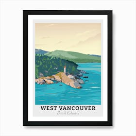 West Vancouver Travel Art Print