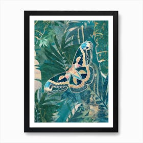 Moth In The Jungle Canvas Print Art Print