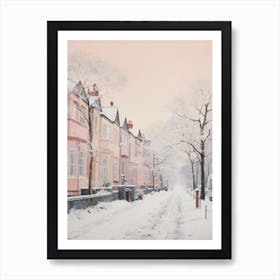 Dreamy Winter Painting Belfast Northern Ireland 4 Art Print