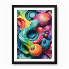 Colorful Abstract Painting Art Print