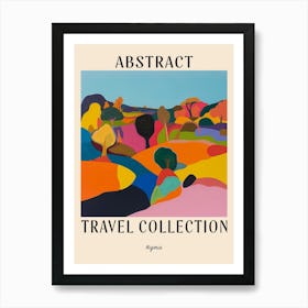 Abstract Travel Collection Poster Nigeria 3 Art Print