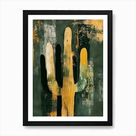 Barrel Cactus Minimalist 1 Art Print