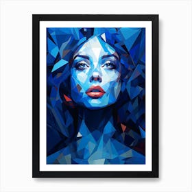 Abstract Geometric Lady 7 Art Print