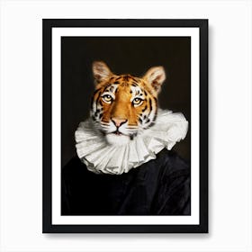 Fanatic Maurice The Coaching Tiger Pet Portraits Art Print
