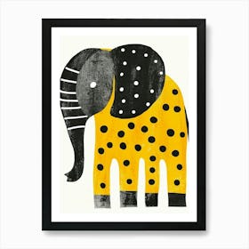 Yellow Elephant 2 Art Print