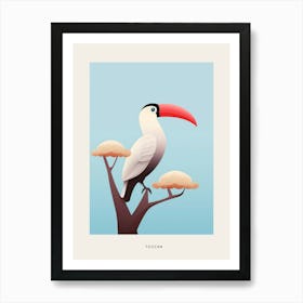 Minimalist Toucan 4 Bird Poster Art Print