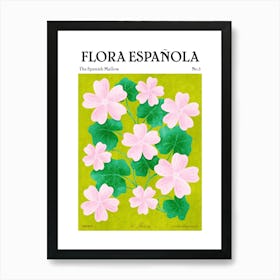 Spanish Flora Malva Hispanica Art Print