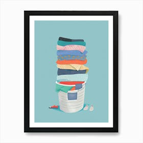 Laundry Basket 8 Art Print