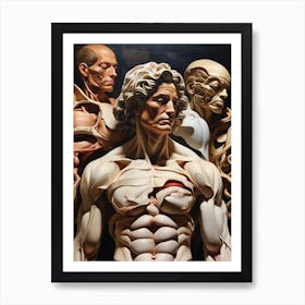 Anatomy Of The Human Body 1 Art Print
